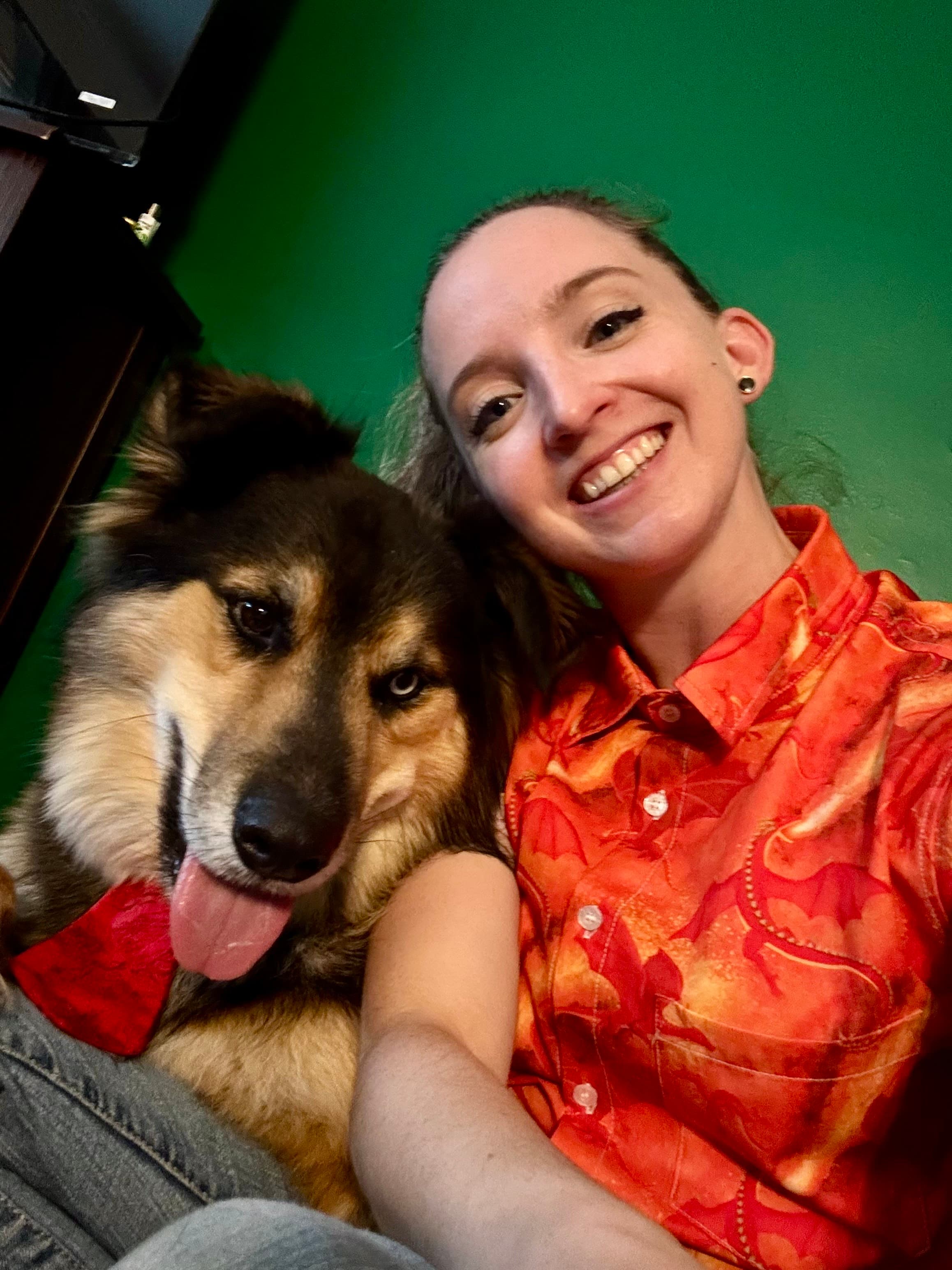 Sarah Bannister and Arbor chatting with STORYHIVE