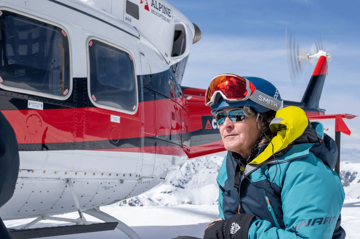 In "Beauty in a Fall", Revelstoke mountain guide Julianna Howatt embarks on her toughest adventure yet as she seeks to embrace her true identity as a trans woman following a debilitating struggle with PTSD. Experience this brand-new film at the live community event in Revelstoke on November 14. Pictured: Scene from "Beauty in a Fall".