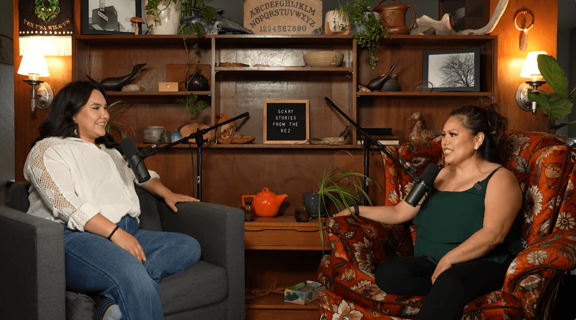 In Episode 1 of Scary Stories from the Rez, Juanita Nikal joins Meagan to tell spooky stories of growing up in Witset, and her encounters with old creepy buildings, Sasquatch, and ghosts! Join Meagan, Juanita and special guests at a live recording of an all-new bonus episode of the series on May 30.