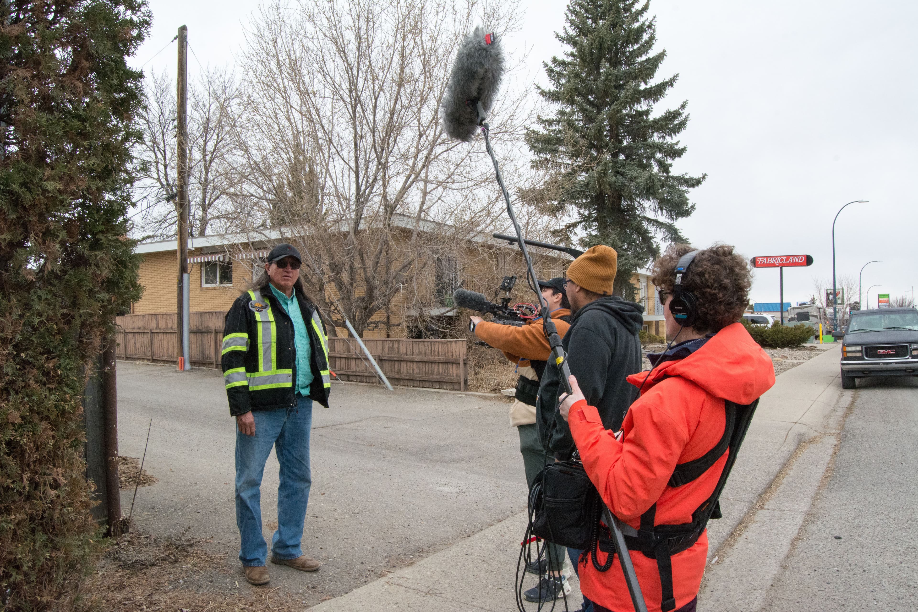 Behind the scenes of #skoden. Photo credit: Arnell Tailfeathers.